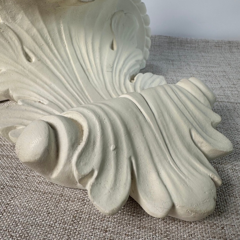 Handmade White Acanthus Wall Shelf Corbel | Architectural Decor - Picture 8 of 12